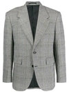 VERSACE CHECK PRINT BLAZER JACKET