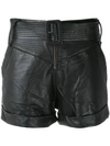 ANDREA BOGOSIAN LEATHER SHORTS