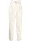 PINKO HIGH-WAISTED BELTED TROUSERS