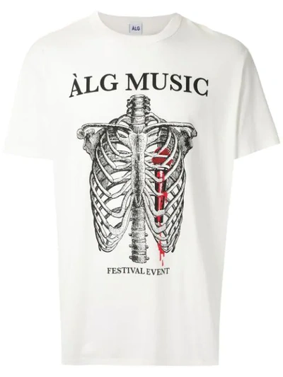 Àlg Music T-shirt  + Hering In White