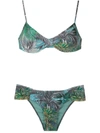 Lygia & Nanny Vitoria Printed Bikini Set In Green