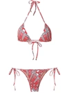 AMIR SLAMA GEOMETRIC PRINT BIKINI SET