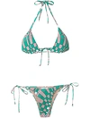 AMIR SLAMA GEOMETRIC PRINT BIKINI SET