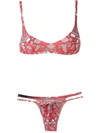 AMIR SLAMA GEOMETRIC PRINT BIKINI SET