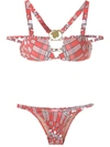 AMIR SLAMA GEOMETRIC PRINT BIKINI SET