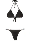 Amir Slama Rope Trim Bikini Set In Black