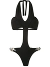 Amir Slama Cut Out Swimsuit In Black