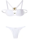 AMIR SLAMA METALLIC EMBELLISHMENT BIKINI SET