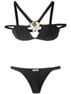 AMIR SLAMA METALLIC EMBELLISHMENT BIKINI SET