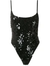 AMIR SLAMA SEQUINNED ONE-PIECE