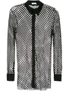 Amir Slama Mesh Shirt In Black