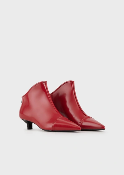 Emporio Armani Ankle Boots - Item 11780892 In Red