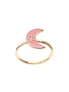 ANDREA FOHRMAN 18KT YELLOW GOLD CRESCENT MOON RING