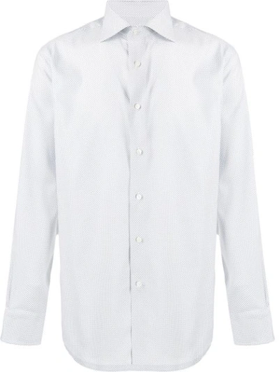 Canali Graphic-print Shirt In White