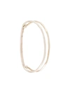 Werkstatt:münchen Hammered Link Bracelet In Silver