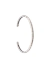 John Varvatos Distressed Silver Cuff Bracelet In Silver