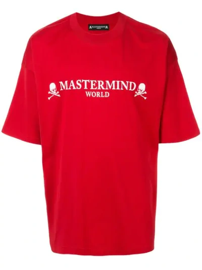 Mastermind Japan Logo Print Relaxed-fit T-shirt In Red