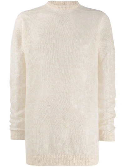 Rick Owens Soft Knit Jumper In Neutrals