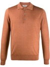 CANALI LONG SLEEVE POLO SHIRT