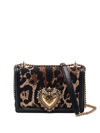 DOLCE & GABBANA DEVOTION LEO PRINT MEDIUM CROSS BODY BAG