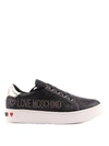 LOVE MOSCHINO LOW-TOP GLITTER SNEAKERS
