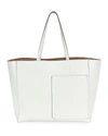 Valextra Borsa Shopping Tote Bag In Off White