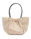 Proenza Schouler Xl Ruched Leather Tote In Taupe