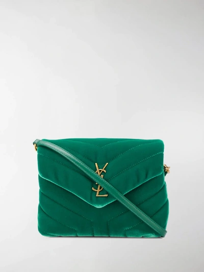 Saint Laurent Loulou Toy Crossbody Bag In Green