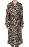 MICHAEL MICHAEL KORS MICHAEL MICHAEL KORS LEOPARD PRINTED TRENCH COAT