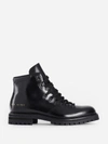 Common Projects Polished Hiking Boots In Black