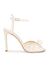 Jimmy Choo Women's Sacora 100 Faux Pearl Lace Sandals In White