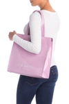Ted Baker Large Almacon Bow Detail Icon Tote In Lt-purple
