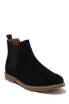 Steve Madden Highline Suede Chelsea Boot In Black Sued