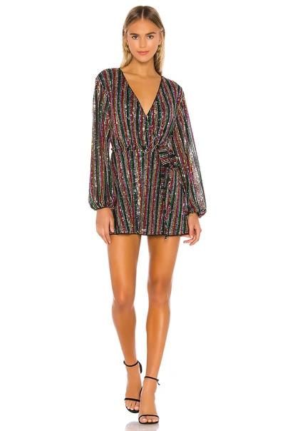 Lovers & Friends Laurie Sequin Dress In Rainbow