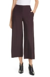 Eileen Fisher High Waist Ankle Pants In Cassis