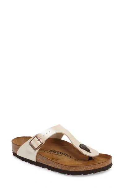 Birkenstock Gizeh Birko-flor Flip Flop In Metallic