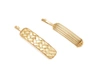 MISSOMA GOLD TEXTURE TWINS HAIR SLIDE SET,LWS SET HA1