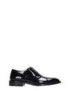 BALENCIAGA LACE UP SHOES IN BLACK LEATHER,11127793