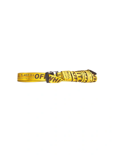Off-white Yellow Industrial Belt In Giallo