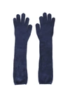 ALAÏA NAVY GLOVES,11127239