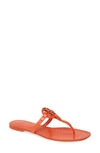 Tory Burch Mini Miller Flip Flop In Poppy Red