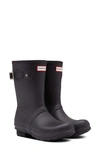 Hunter Original Insulated Short Waterproof Rain Boot In Black