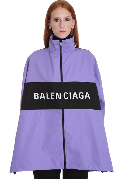 Balenciaga Casual Jacket In Viola Cotton