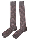 GUCCI SOCKS WITH GG IN LAMÉ,11127434