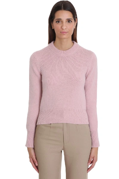 Ami Alexandre Mattiussi Knitwear In Rose-pink Wool