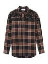 SANDRO Beans Embroidery Check Shirt