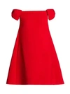 VALENTINO WOMEN'S ROSSO CAPSULE OFF-THE-SHOULDER SHIFT DRESS,0400011319673