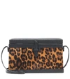 HUNTING SEASON THE SQUARE TRUNK SUEDE SHOULDER BAG,P00414890