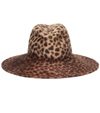 LOLA HATS BIBA LEOPARD-PRINT FELT HAT,P00415661