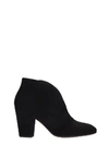 CHIE MIHARA ELGI HIGH HEELS ANKLE BOOTS IN BLACK SUEDE,11128518